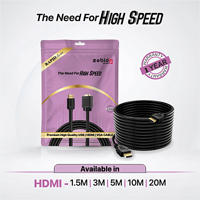 HDMI CABLE ZEBION RAPID-20M HDMI CABLE ZEBION RAPID-20M