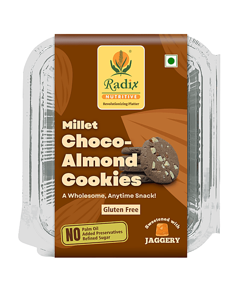 Millet Choco-Almond Cookies - 200 g | Gluten Free