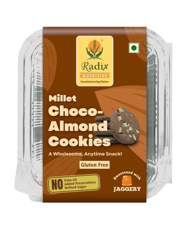 Millet Choco-Almond Cookies - 200 g | Gluten Free