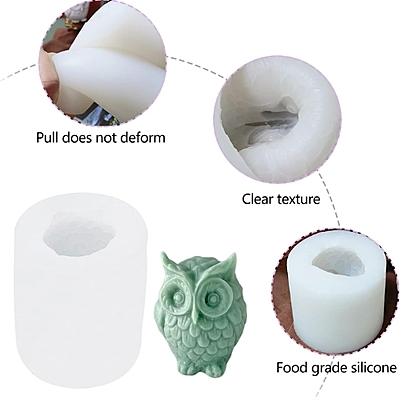 Silicon mold MINI OWL CANDLE
