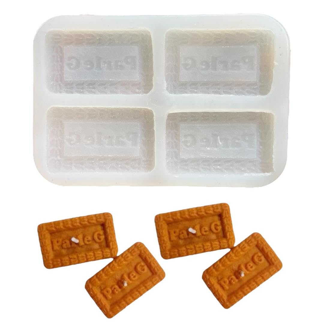 Silicon Mold Candle Parle-G Biscuilt 4 Cavity Silicon Mold Candle Parle-G Biscuilt 4 Cavity