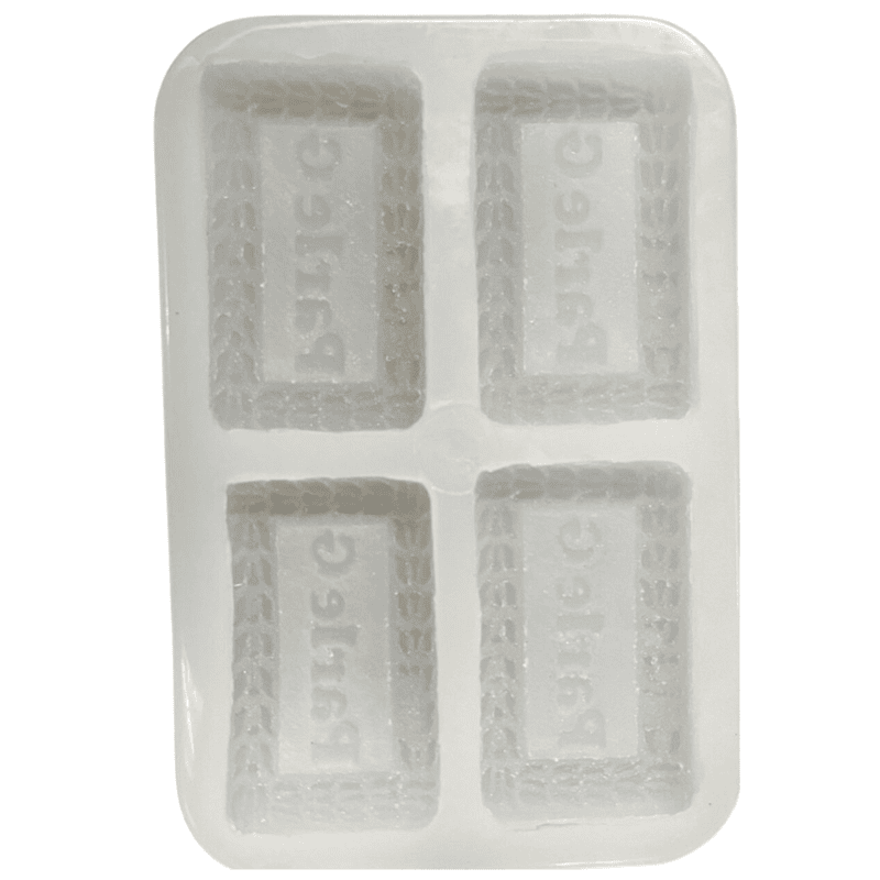 Silicon Mold Candle Parle-G Biscuilt 4 Cavity