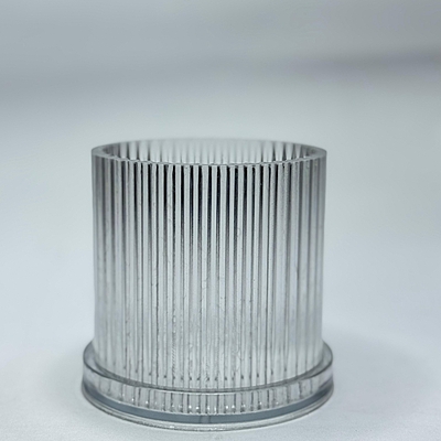 Polycarbonate Candle Crinkle Cylinder Mold(Small) 3*3inch