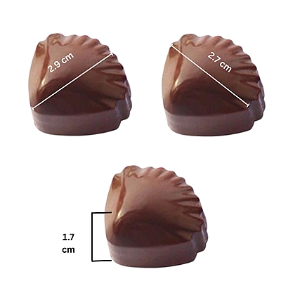 Silicon Mold Chocolate Heart Shell 15 Cavity