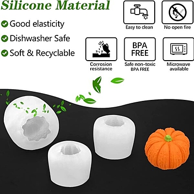 Silicon Mold Candle Pumpkin Single Cavity
