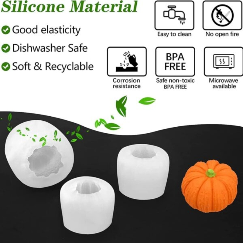 Silicon Mold Candle Pumpkin Single Cavity