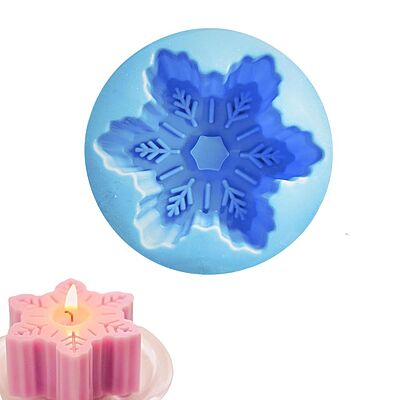 Silicon Mold Candle Christmas Snowflake