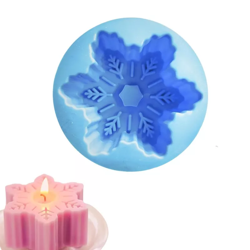 Silicon Mold Candle Christmas Snowflake