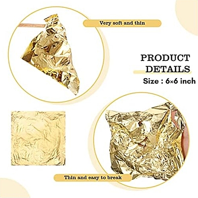 Paper Leaf Foil - Gold (10 Sheets)
