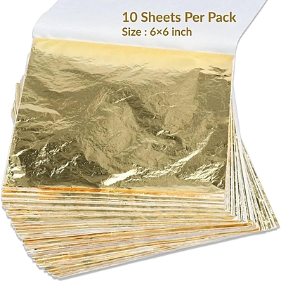 Paper Leaf Foil - Gold (10 Sheets) Paper Leaf Foil - Gold (10 Sheets)