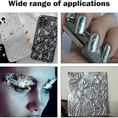 Paper Leaf Foil - Silver (10 Sheets)