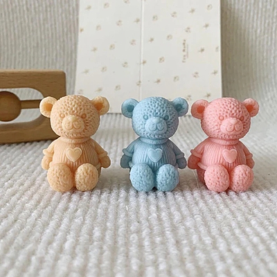 Silicon Mold Candle Heart TeaLight Teddy Silicon Mold Candle Heart TeaLight Teddy