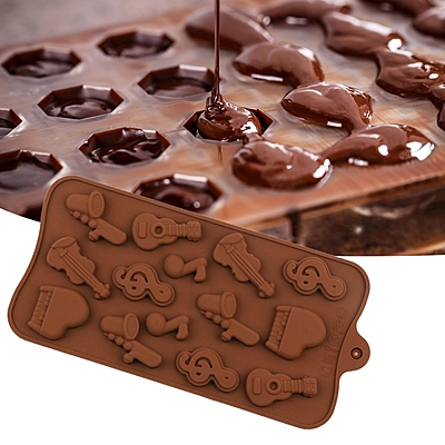 Silicon Mold Chocolate Musical Notes 14 Cavity
