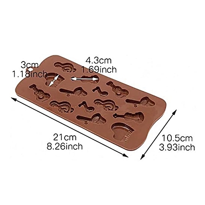 Silicon Mold Chocolate Musical Notes 14 Cavity