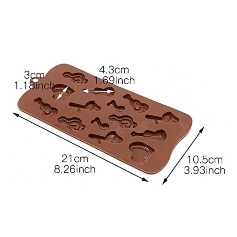 Silicon Mold Chocolate Musical Notes 14 Cavity