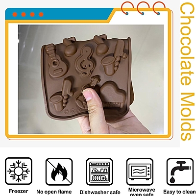 Silicon Mold Chocolate Musical Notes 14 Cavity