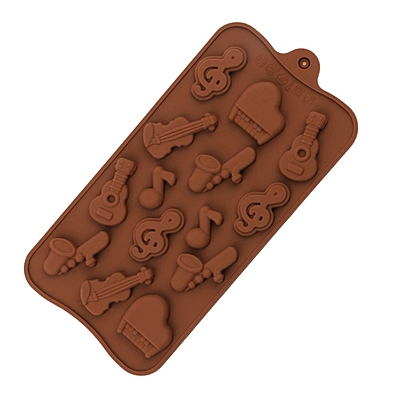 Silicon Mold Chocolate Musical Notes 14 Cavity