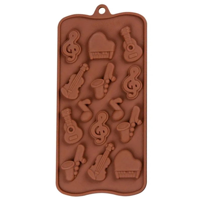 Silicon Mold Chocolate Musical Notes 14 Cavity