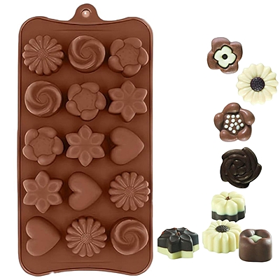 Silicon Mold Chocolate Bon Bon Random Design