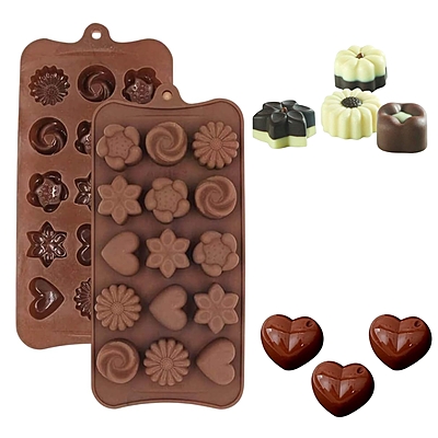 Silicon Mold Chocolate Bon Bon Random Design