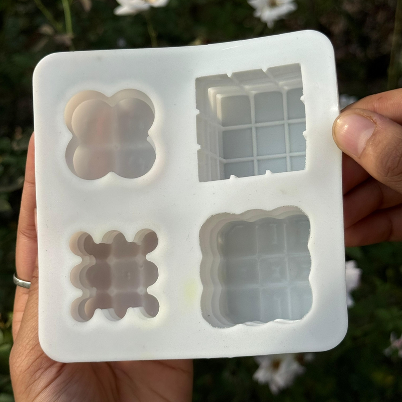 Silicon Mold CANDLE Bubble 4 Cavity
