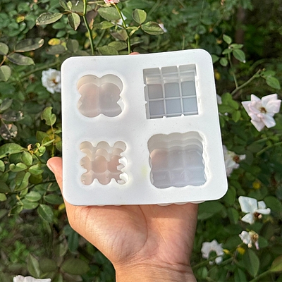 Silicon Mold CANDLE Bubble 4 Cavity