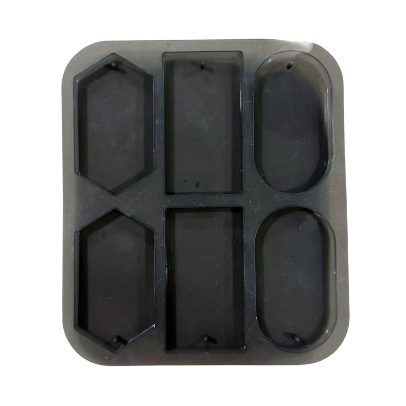 Silicon Mold Wax Sachet Hanging 6 Cavity - Rectangle, Oval, Hexagon