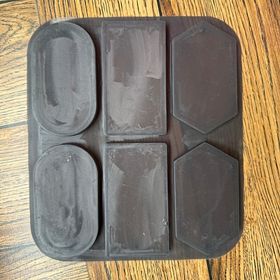 Silicon Mold Wax Sachet Hanging 6 Cavity - Rectangle, Oval, Hexagon