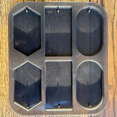 Silicon Mold Wax Sachet Hanging 6 Cavity - Rectangle, Oval, Hexagon