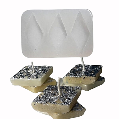 Silicon Mold Candle Kaju Katli - 3 Cavity