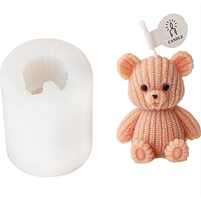Silicon Mold Candle 3D Cute Bear Silicon Mold Candle 3D Cute Bear