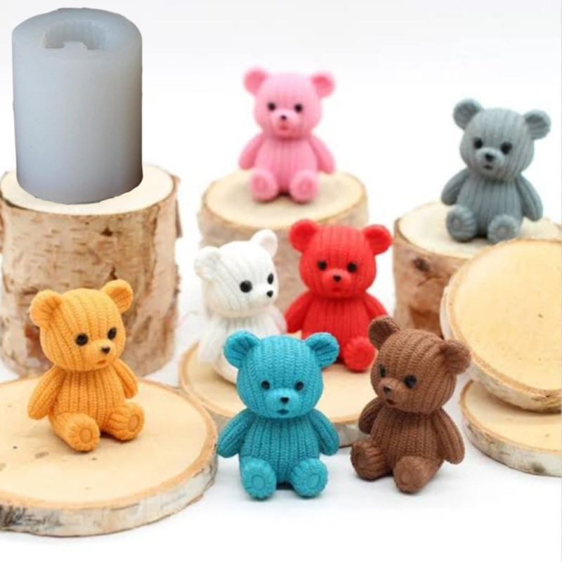 Silicon Mold Candle 3D Cute Bear