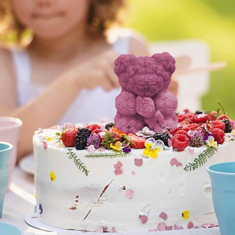 Silicon Mold Candle SMALL Teddy Rose Bouquet