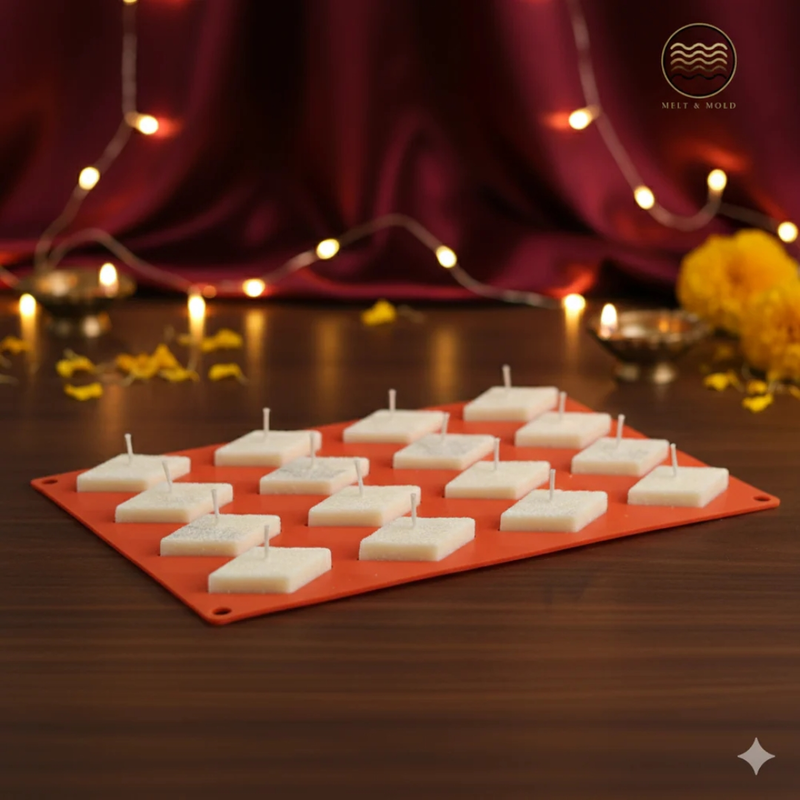 Silicon Mold Kaju Katli 16 Cavity