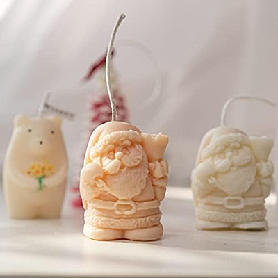 Silicon Mold Candle Mini Santa Claus