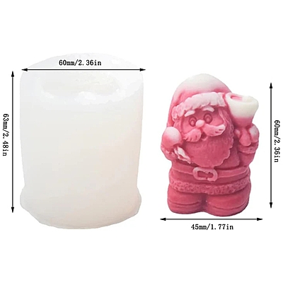 Silicon Mold Candle Mini Santa Claus