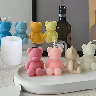 Silicon Mold Candle Small Cute Teddy Bear