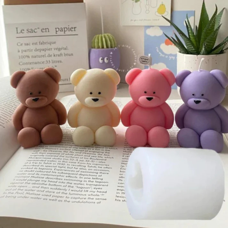Silicon Mold Candle Small Cute Teddy Bear