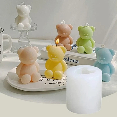 Silicon Mold Candle Small Cute Teddy Bear