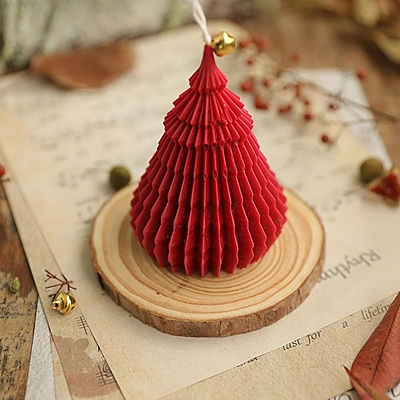 Silicon Mold Candle Christmas Crinkle Tree Silicon Mold Candle Christmas Crinkle Tree