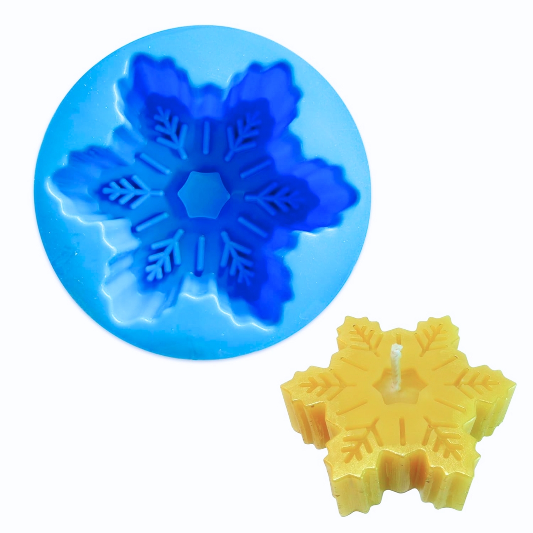 Silicon Mold Candle Christmas Snowflake