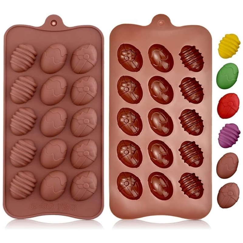 Silicon Mold Candle Christmas Easter Egg - 15 Cavity