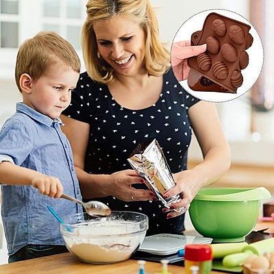 Silicon Mold Candle Christmas Easter Egg - 15 Cavity