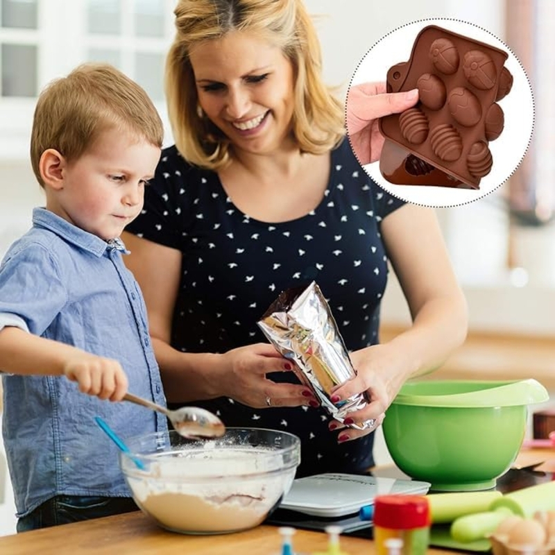 Silicon Mold Candle Christmas Easter Egg - 15 Cavity