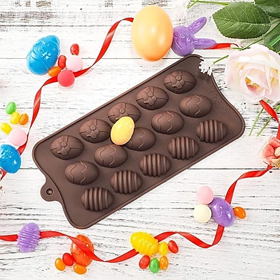 Silicon Mold Candle Christmas Easter Egg - 15 Cavity