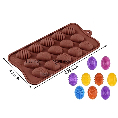 Silicon Mold Candle Christmas Easter Egg - 15 Cavity