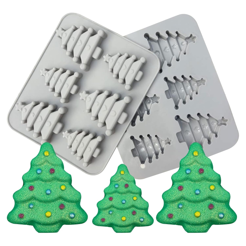 Silicon Mold Christmas Tree - 6 Cavity - 15-20g