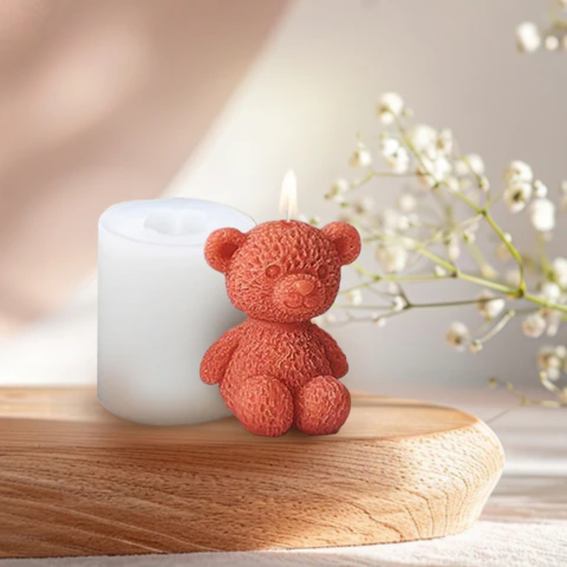 Silicon Mold Candle cartoon Teddy Bear