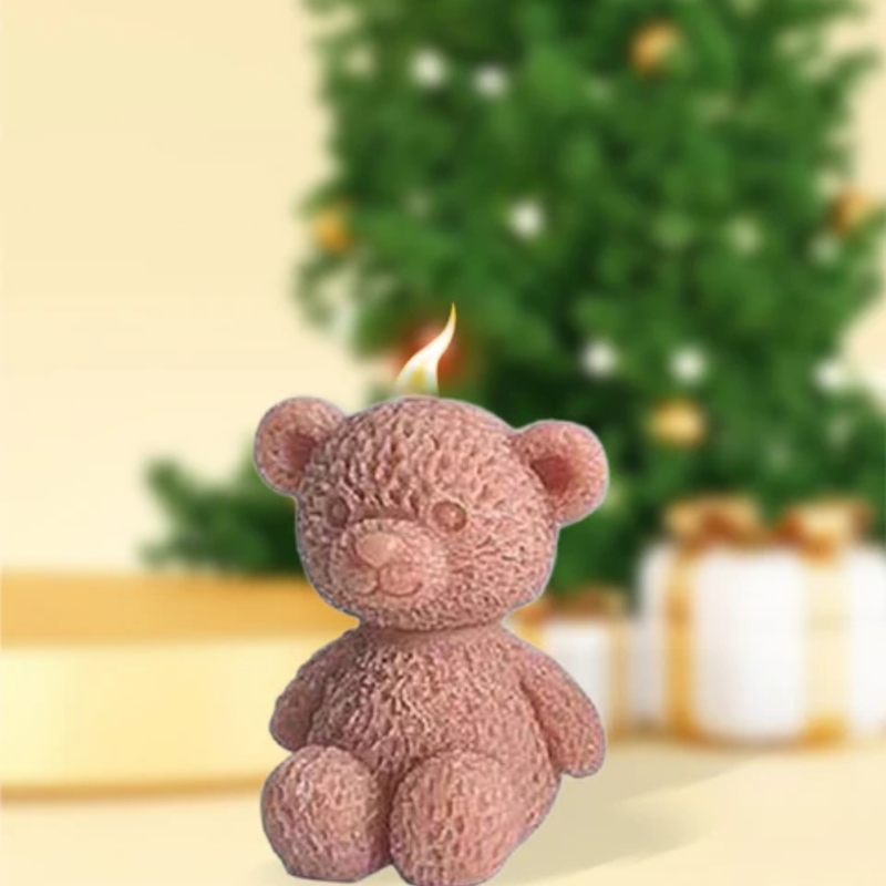 Silicon Mold Candle cartoon Teddy Bear