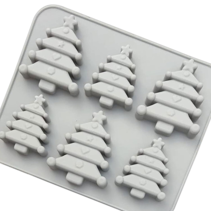 Silicon Mold Christmas Tree - 6 Cavity - 15-20g